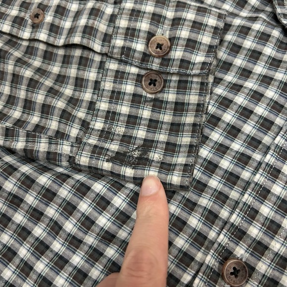 Mountain Khakis Spalding Gingham Long Sleeve Button Down Shirt Mens Medium - Picture 4 of 11